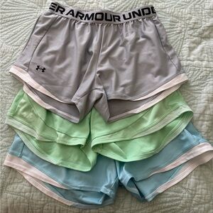 Under Armour Women's Athletic Shorts - Gray, Mint, Light Blue